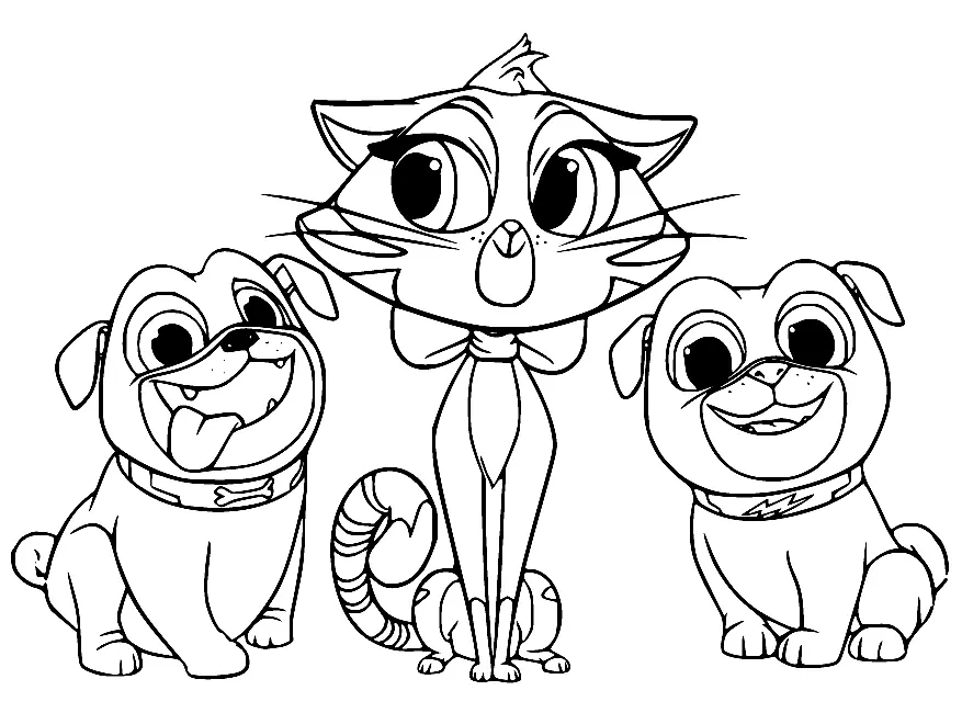 Puppy Dog Pals Coloring Pages 2