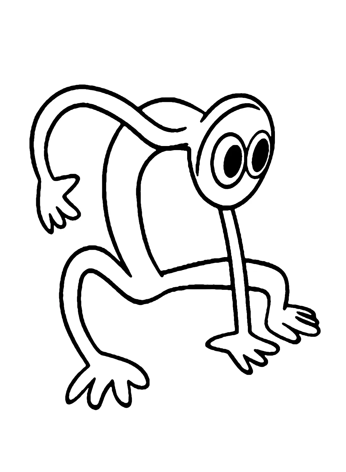 Purple Rainbow Friends Coloring Pages