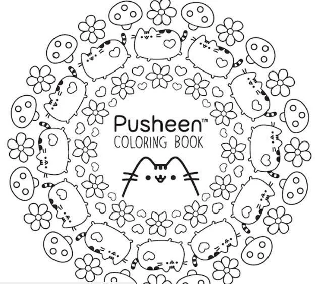Pusheen Coloring Pages 100