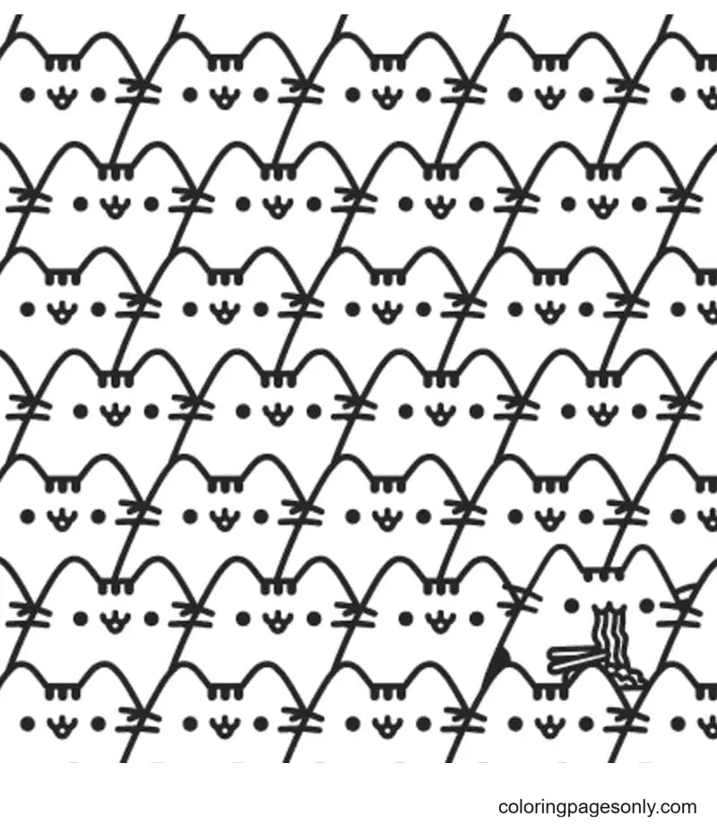 Pusheen Coloring Pages 109