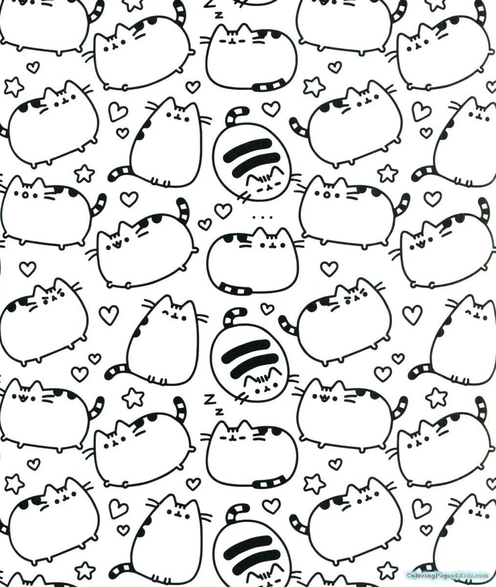Pusheen Coloring Pages 111