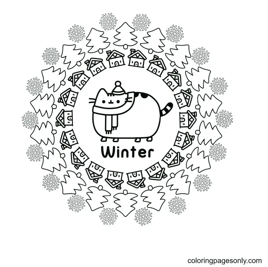 Pusheen Coloring Pages 119