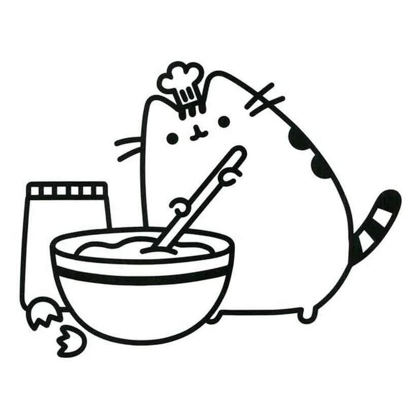 Pusheen Coloring Pages 13