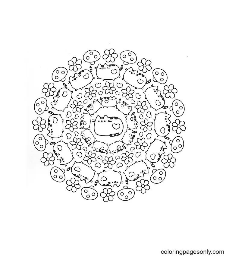Pusheen Coloring Pages 145