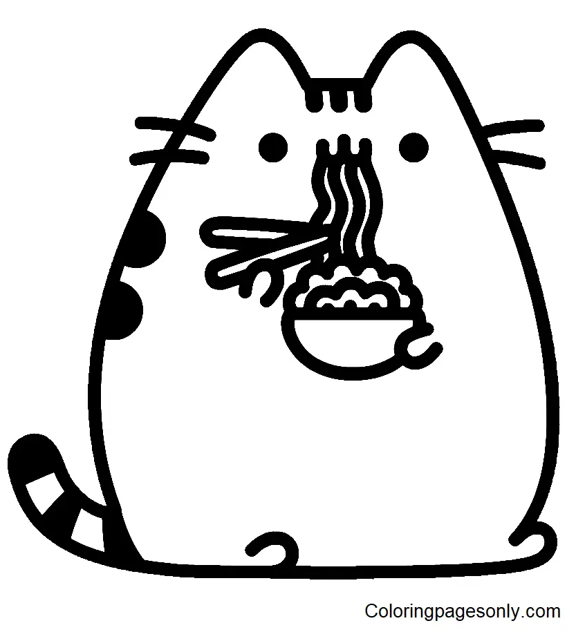 Pusheen Coloring Pages 150