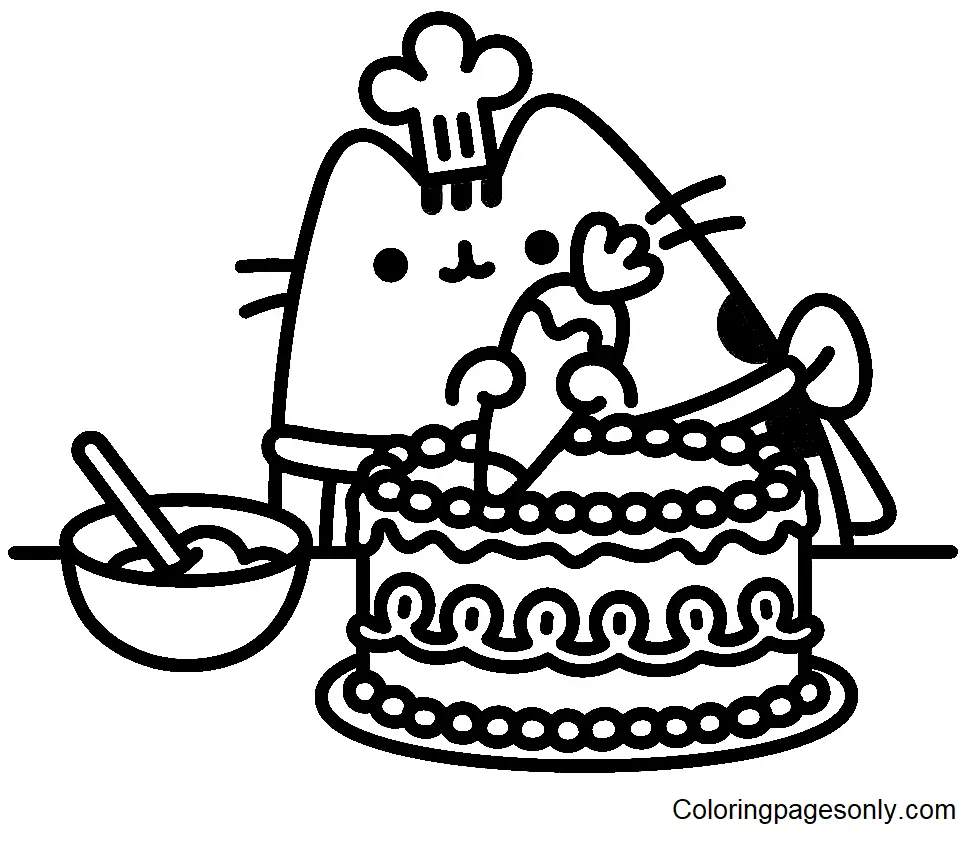 Pusheen Coloring Pages 154