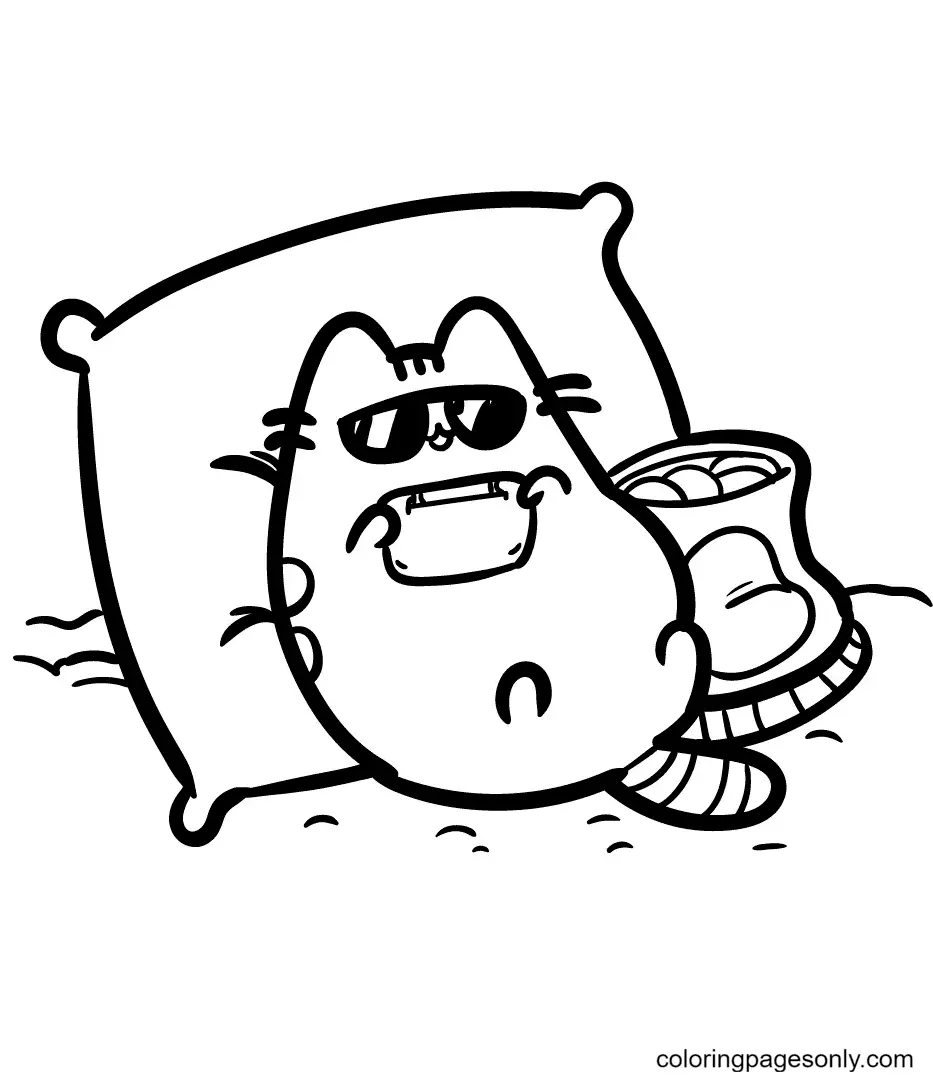 Pusheen Coloring Pages 19