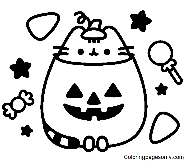Pusheen Coloring Pages 196