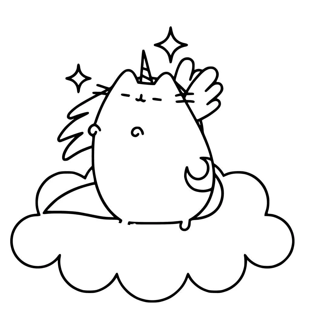 Pusheen Coloring Pages 2