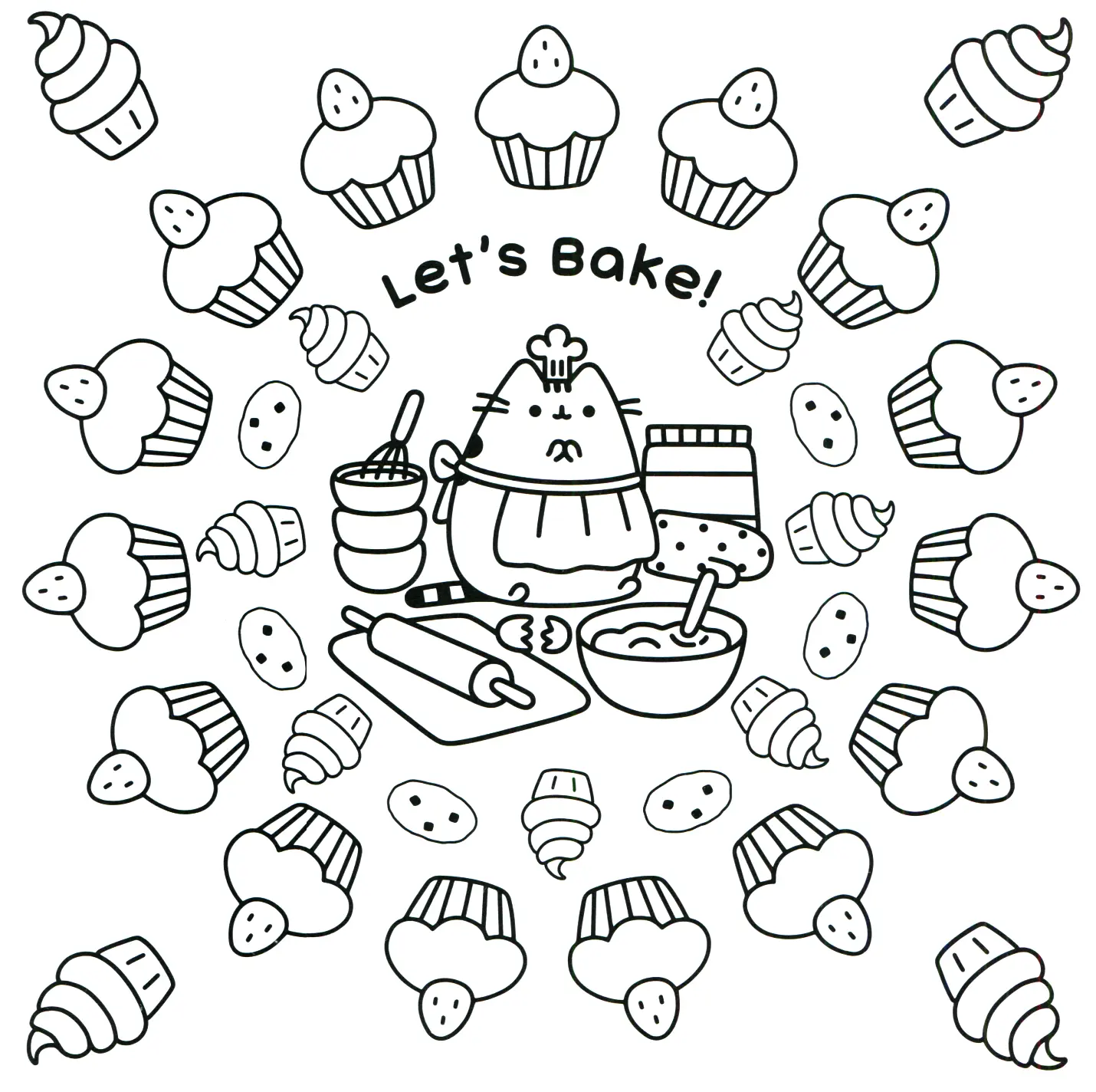 Pusheen Coloring Pages 24