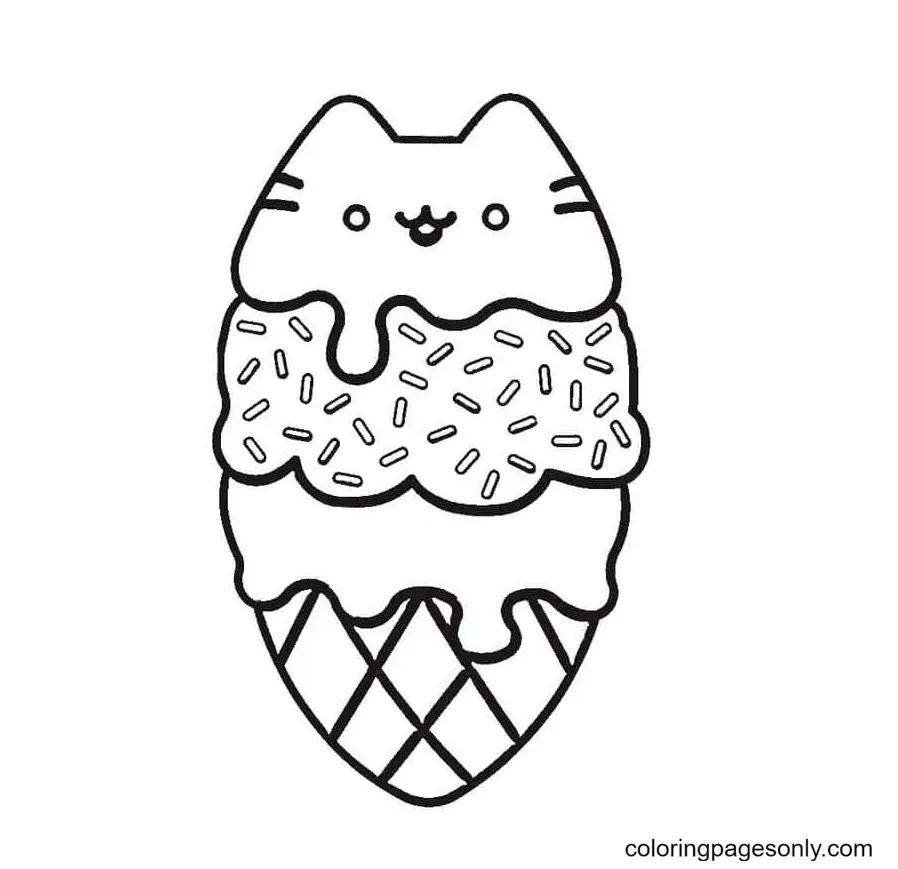 Pusheen Coloring Pages 46