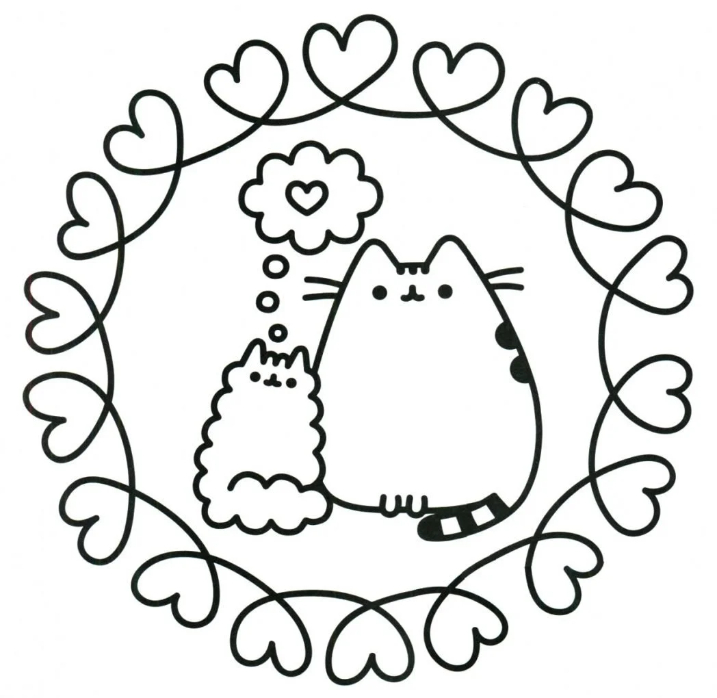 Pusheen Coloring Pages 48