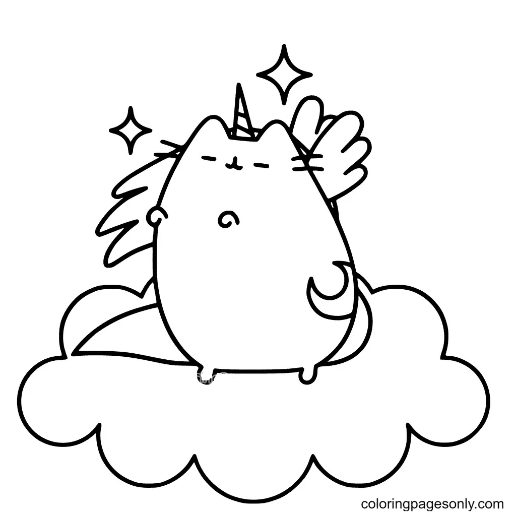 Pusheen Coloring Pages 49