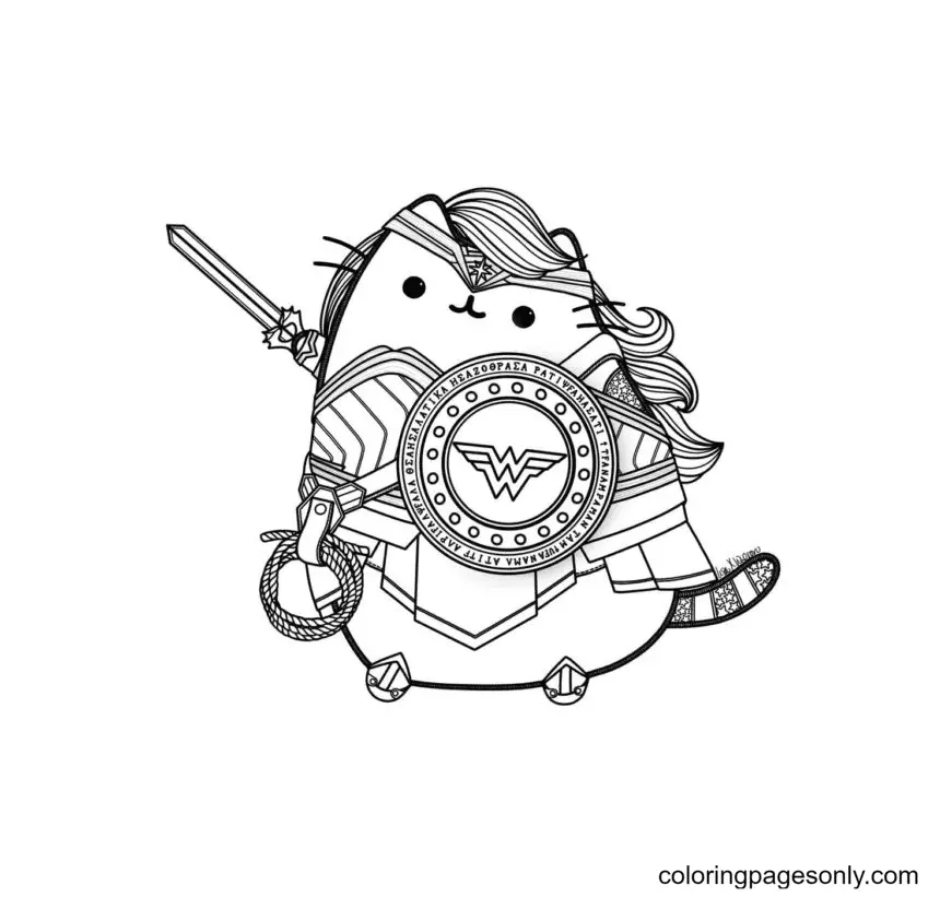 Pusheen Coloring Pages 56