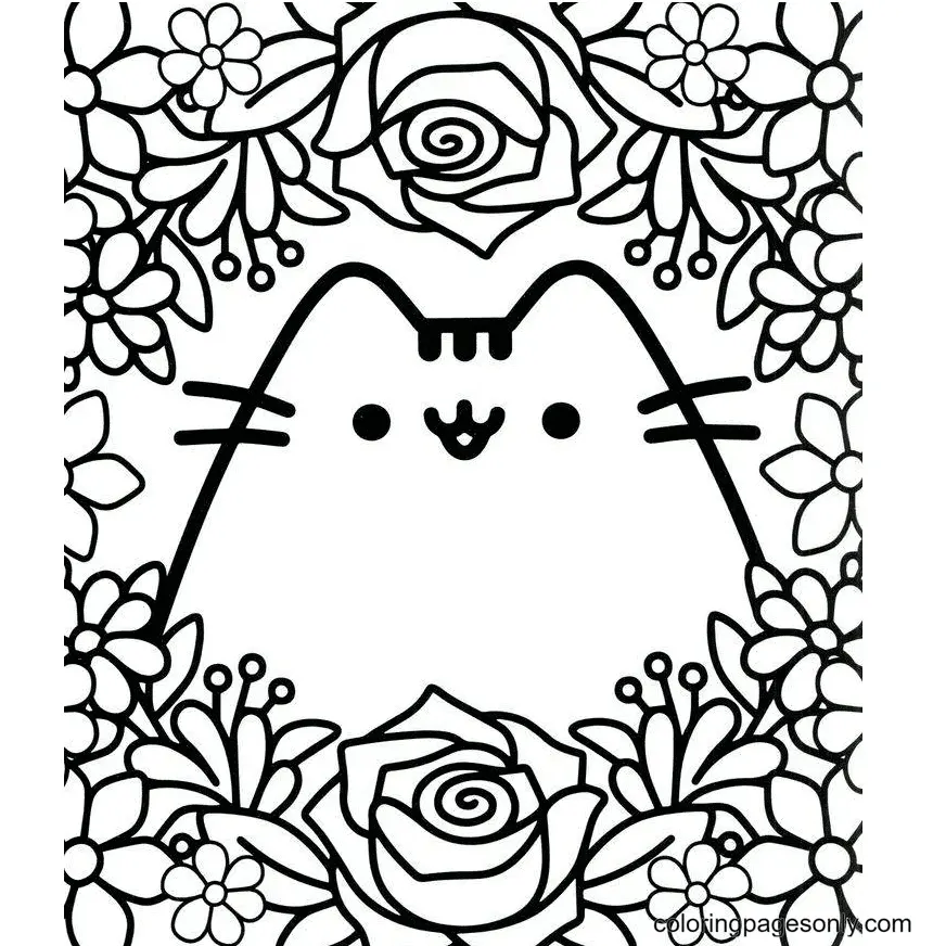 Pusheen Coloring Pages 64