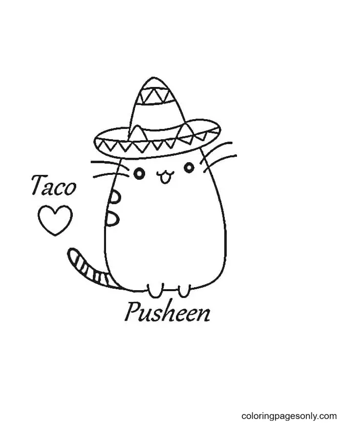 Pusheen Coloring Pages 67