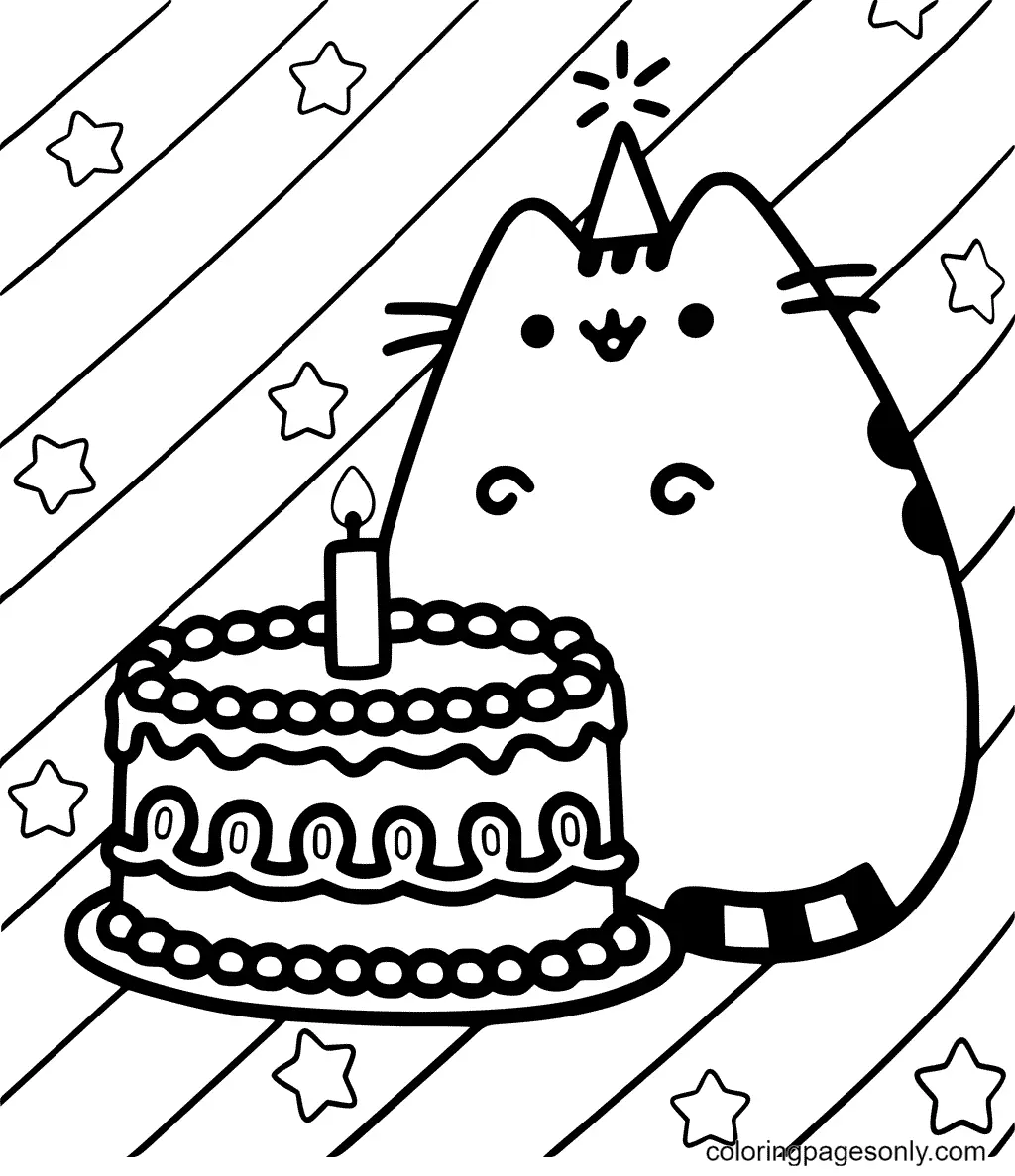 Pusheen Coloring Pages 69
