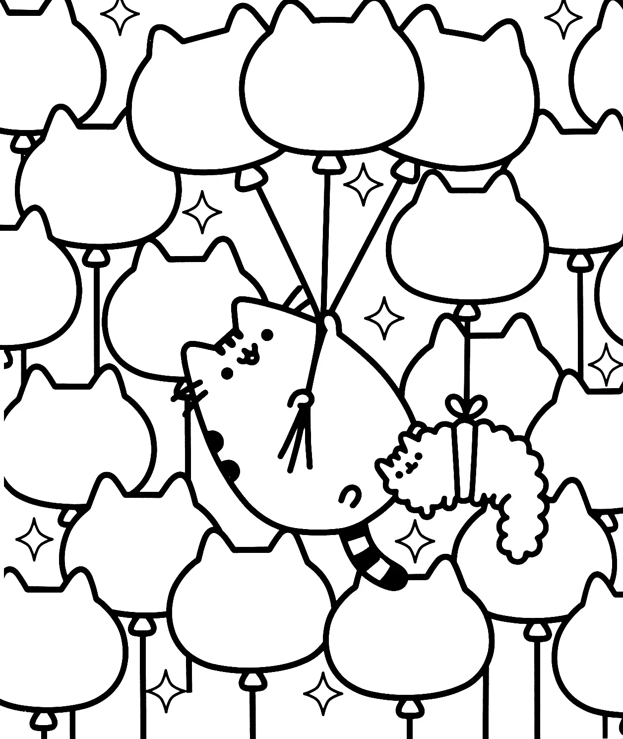 Pusheen Coloring Pages 80