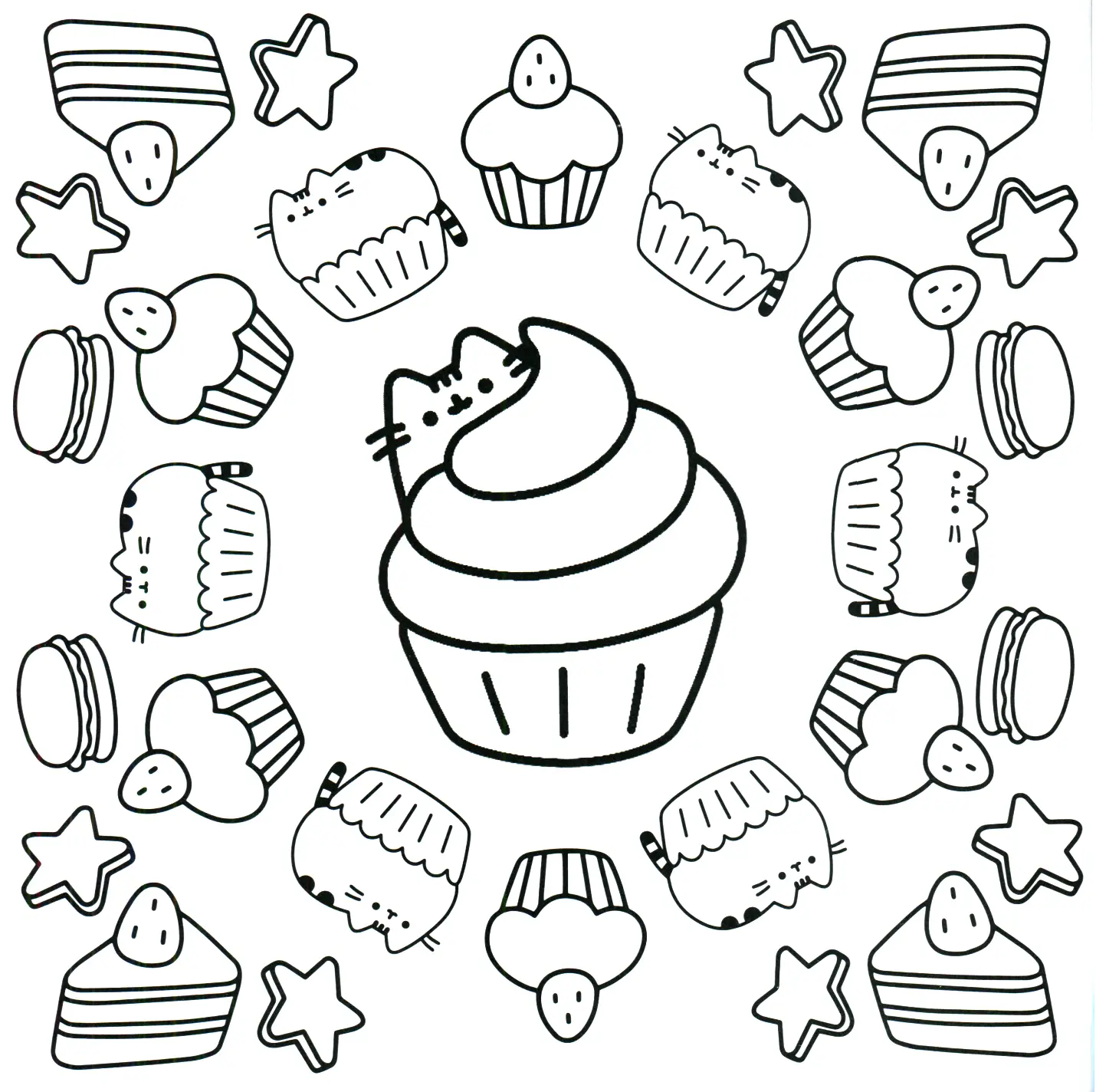 Pusheen Coloring Pages 91