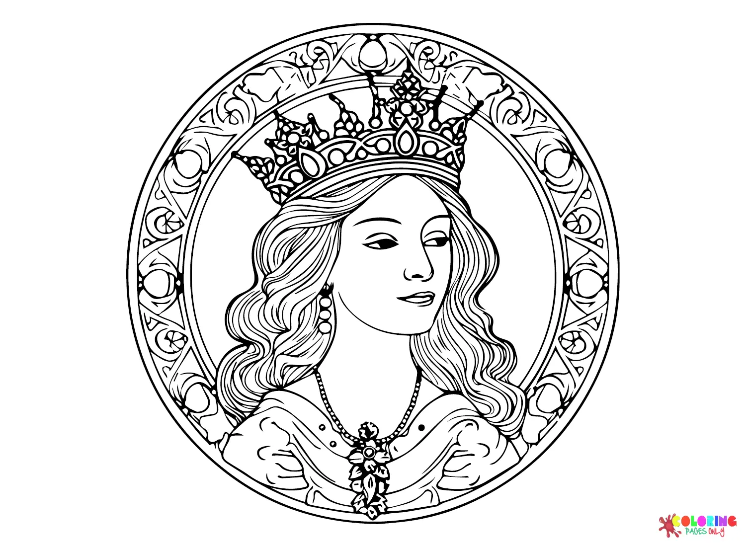 Queen Coloring Pages