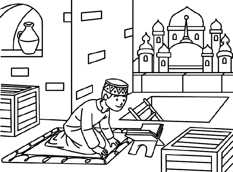 Desenhos de Alcorao Para Colorir 1