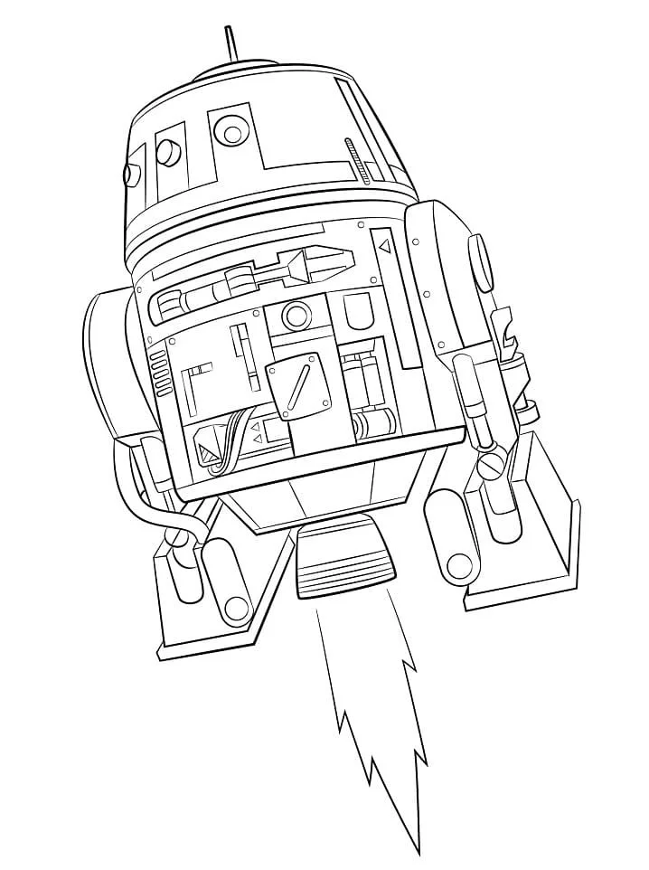 R2D2 Coloring Pages 18