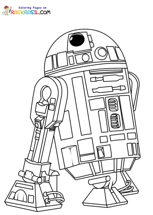 R2D2 Coloring Pages 2