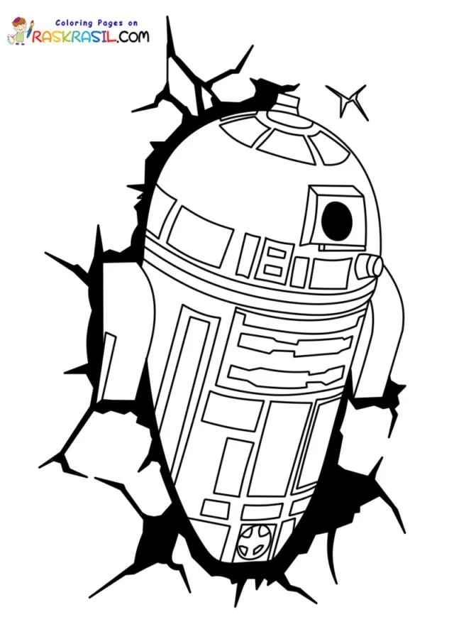 R2D2 Coloring Pages 23