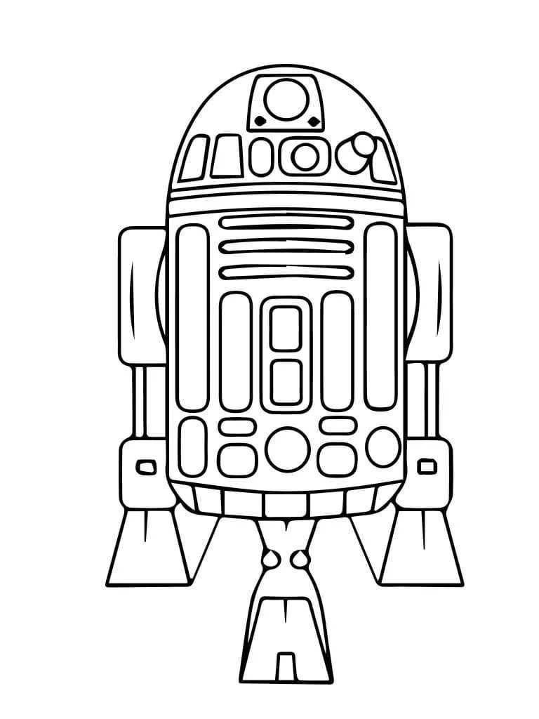 R2D2 Coloring Pages
