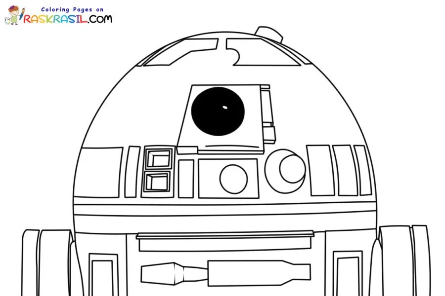 R2D2 Coloring Pages 5