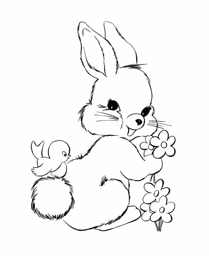 Rabbit Coloring Pages 45
