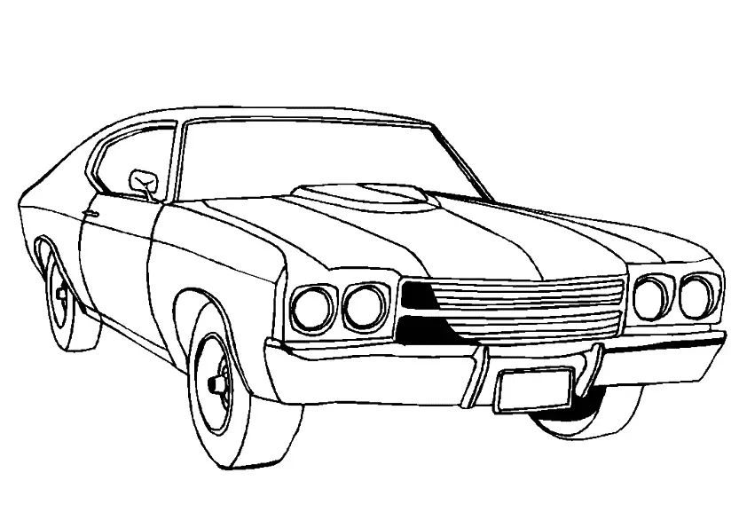Desenhos de Carros de Corrida Para Colorir 13