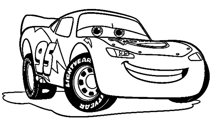 Desenhos de Carros de Corrida Para Colorir 2