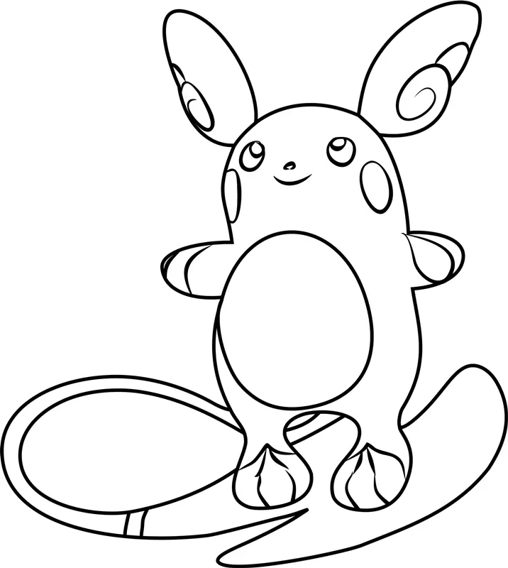 Raichu Ausmalbilder 4
