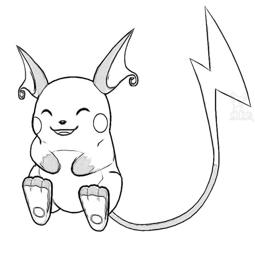 Raichu Ausmalbilder 6
