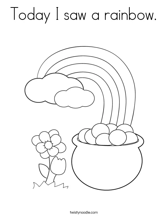 Desenhos de Arco-Iris E Pote de Ouro Para Colorir 20