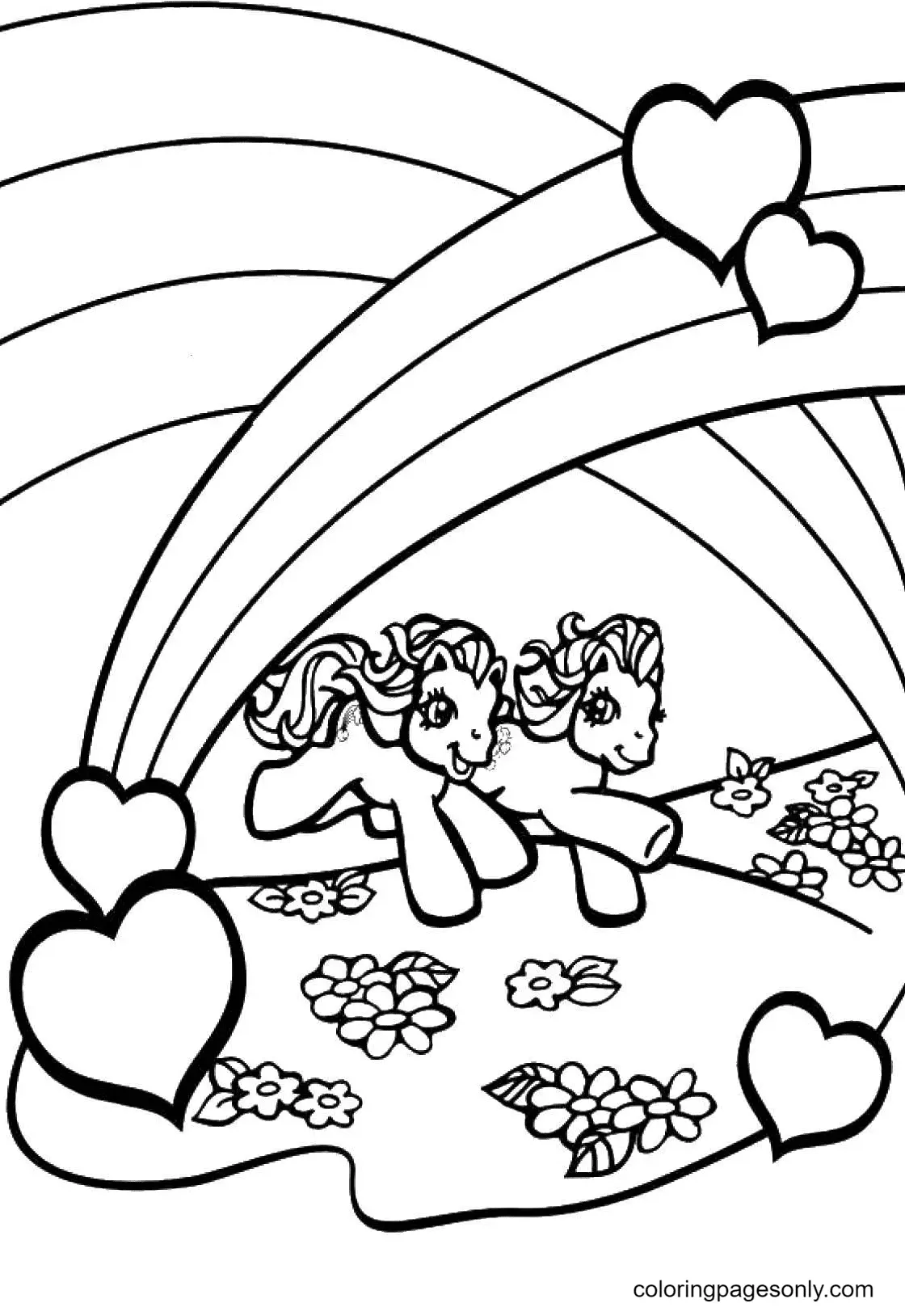 Del Arco Iris Para Colorear 43