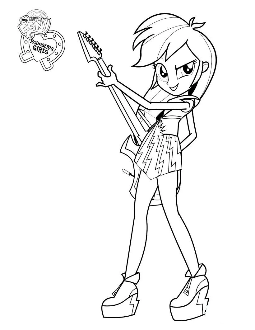 Rainbow Dash Coloring Pages 11