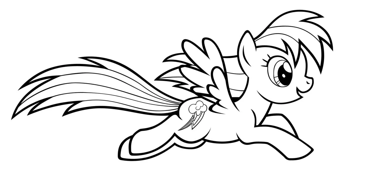 Rainbow Dash Coloring Pages 15