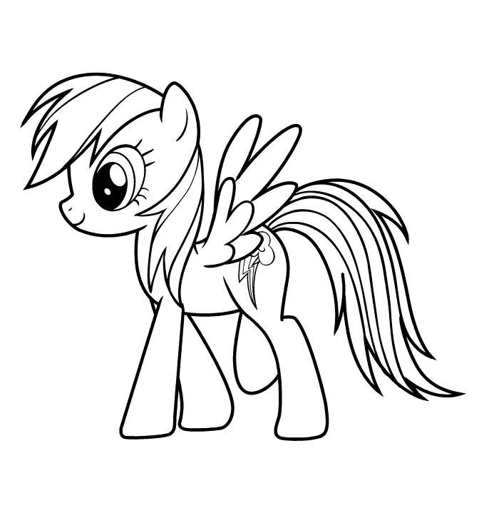 Rainbow Dash Coloring Pages 2
