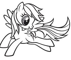 Rainbow Dash Coloring Pages 20