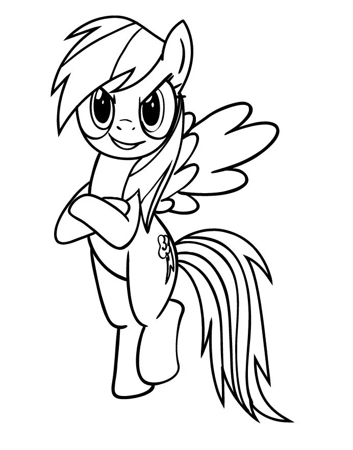 Rainbow Dash Coloring Pages 26