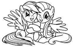 Rainbow Dash Coloring Pages 3