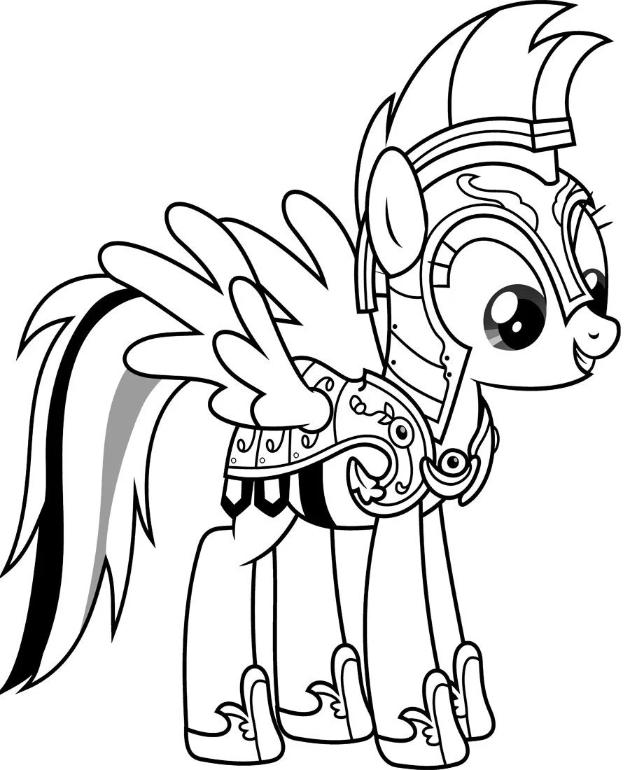 Rainbow Dash Coloring Pages 30