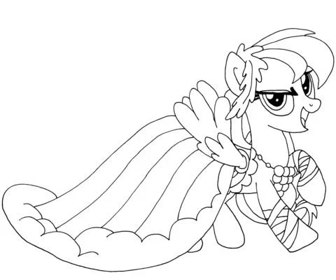 Rainbow Dash Coloring Pages 32