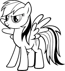 Rainbow Dash Coloring Pages 34