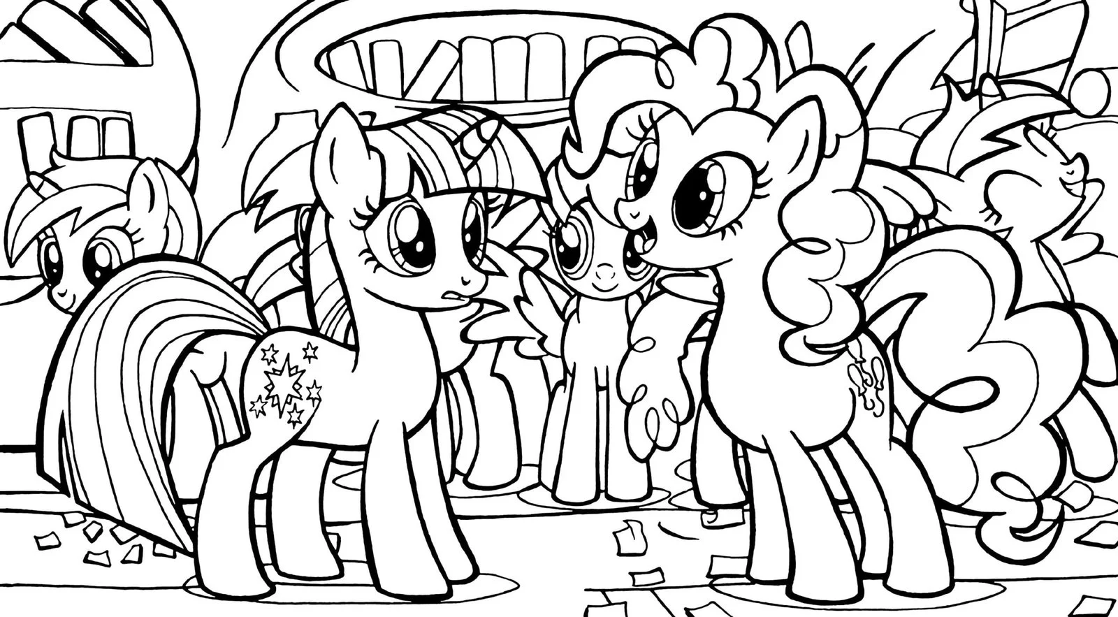 Rainbow Dash Coloring Pages 38