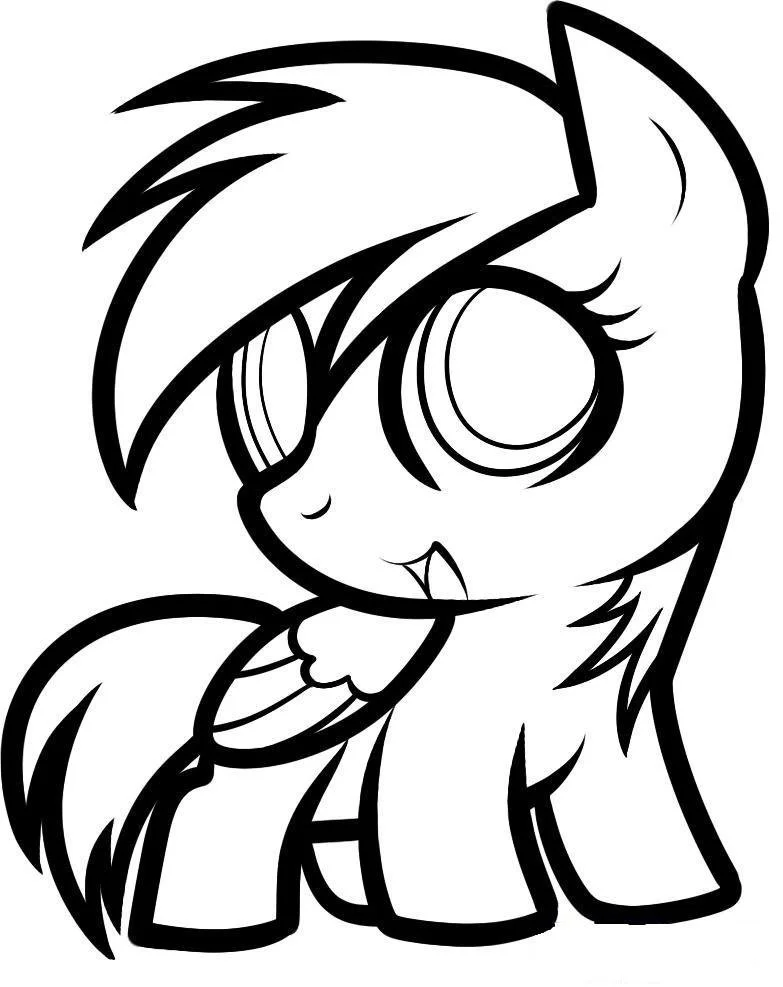 Rainbow Dash Coloring Pages 9