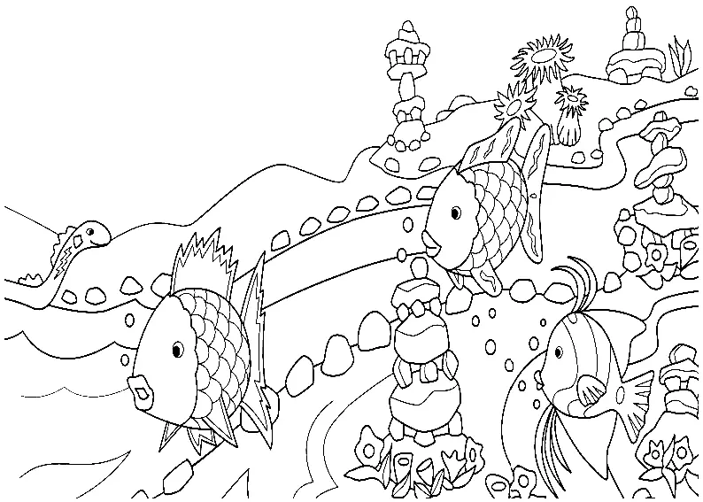 Regenbogenfisch Ausmalbilder 12