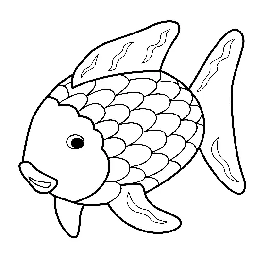 Regenbogenfisch Ausmalbilder 2